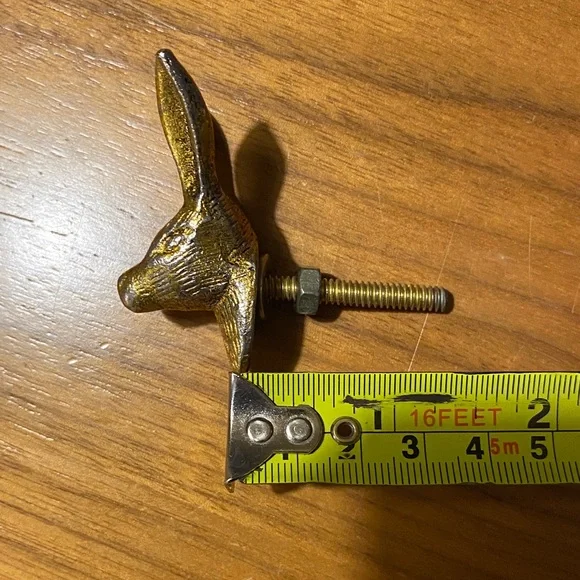 Gold Rabbit Drawer Knobs - Picture 3 of 3